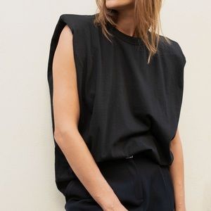 THE FRANKIE SHOP Eva Shoulder Muscle T-Shirt